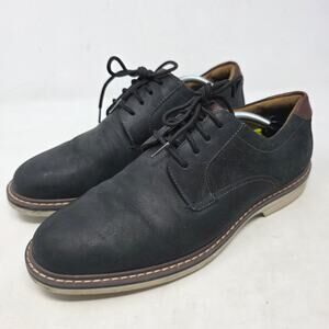 Florsheim Mens Black Leather Oxford Dress Shoes Classic Lace Up Size 8